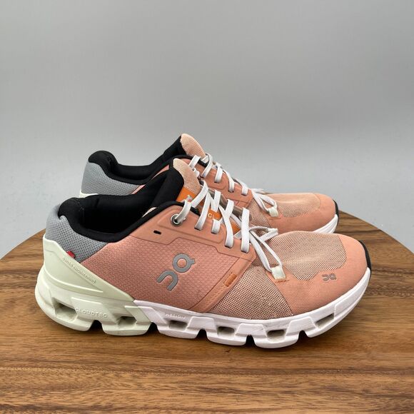 On Running Shoes - On Cloudflyer 4 Shoes Women Size 9.5 Peach Running Comfort Walking Gym Sneakers